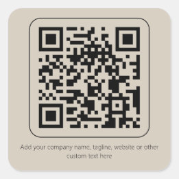 Pegatina Cuadrada Personalizado Texto Pastel Creamy Vainilla Código