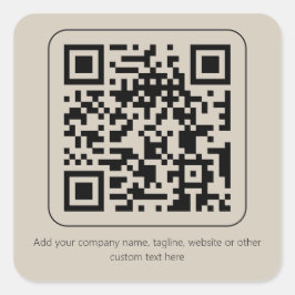 Pegatina Cuadrada Personalizado Texto Pastel Creamy Vainilla Código 