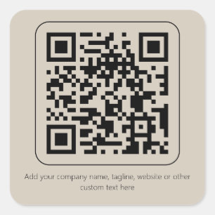 Pegatina Cuadrada Personalizado Texto Pastel Creamy Vainilla Código 