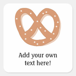 Pegatina Cuadrada Personalizar de este gráfico de Pretzel Knot