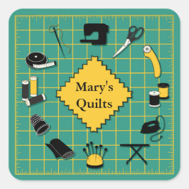 Pegatina Cuadrada Personalizar de tiempo de inclinación de la etique