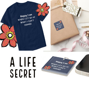 Pegatina Cuadrada Personalizar tipografía de cita