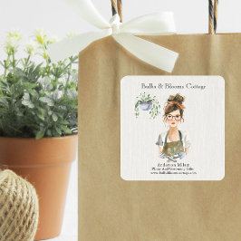 Pegatina Cuadrada Personalized Botanical Products Business 