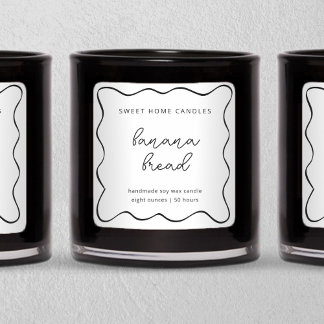 Pegatina Cuadrada Personalized Candle Label, Fun & Whimsical