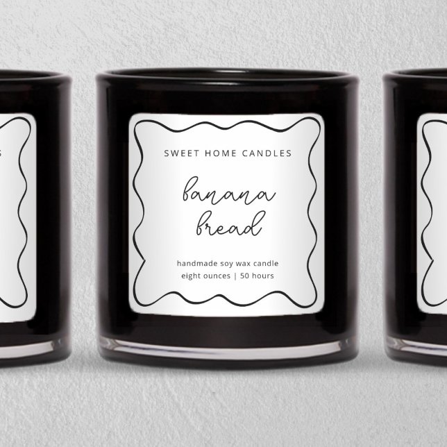 Pegatina Cuadrada Personalized Candle Label, Fun & Whimsical (Subido por el creador)