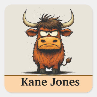 Pegatina Cuadrada Personalized kids stickers colorful