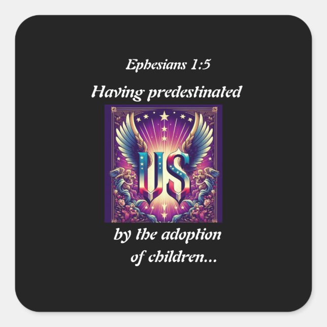 Pegatina Cuadrada Peso del papel (Anverso)