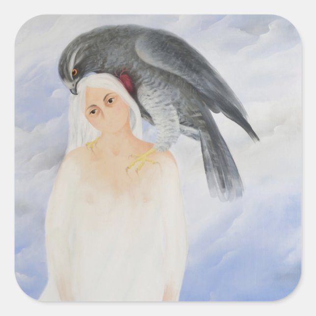 Pegatina Cuadrada Peso paralizante del peso sobre mí 2010 (Anverso)