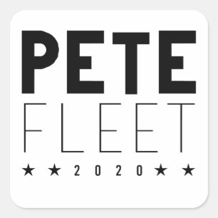 Pegatina Cuadrada Pete Fleet 2020