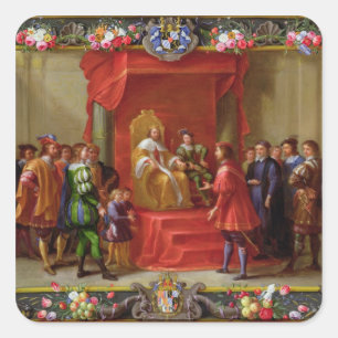 Pegatina Cuadrada Peter IV, rey de Aragón