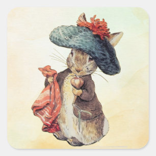 Pegatina Cuadrada Peter Rabbit (Benjamin)