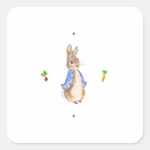 Pegatina Cuadrada Peter the Rabbit