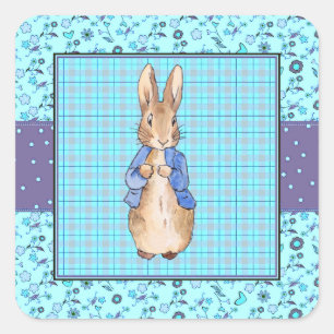 Pegatina Cuadrada Peter the Rabbit