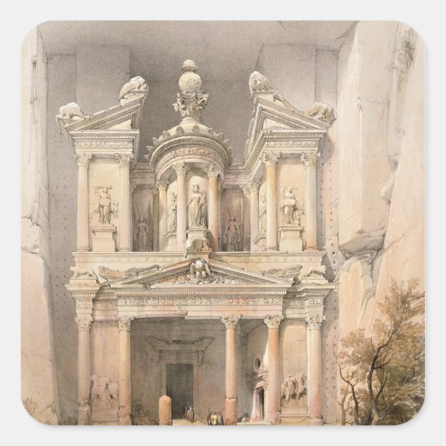 Pegatina Cuadrada Petra (Anverso)