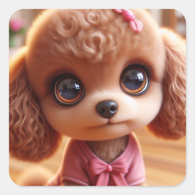 Pegatina Cuadrada Petra (Anverso)