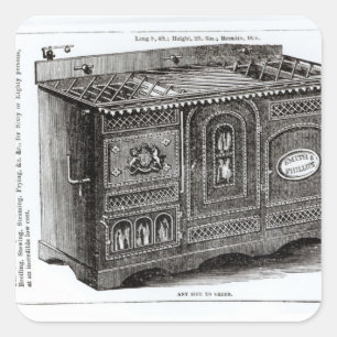 Pegatina Cuadrada Phidomageireion de Soyer