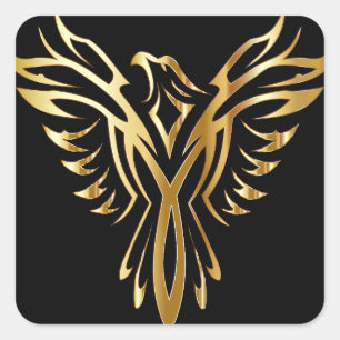 Pegatina Cuadrada Phoenix