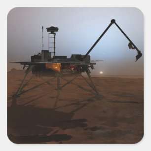 Pegatina Cuadrada Phoenix Mars Lander 4