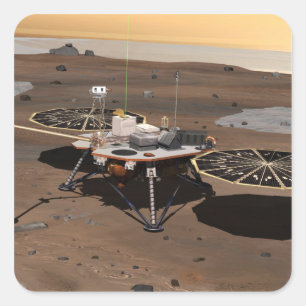 Pegatina Cuadrada Phoenix Mars Lander 5