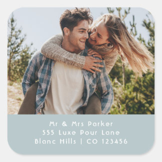 Pegatina Cuadrada Photo Mailing Labels | Return Address Sticker Roll