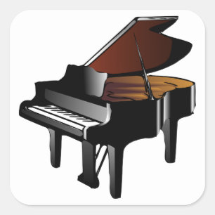 Pegatina Cuadrada Piano