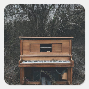 Pegatina Cuadrada Piano cuto