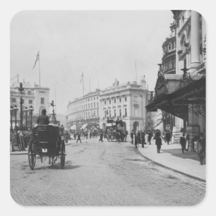 Pegatina Cuadrada Piccadilly Circus
