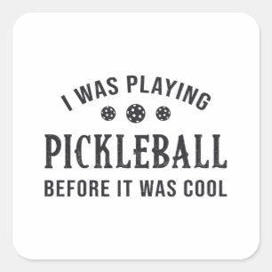 Pegatina Cuadrada Pickleball Dink Estaba Jugando Regalo De Picklebal