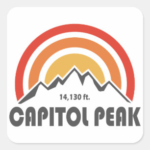 Pegatina Cuadrada Pico del Capitolio