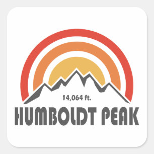Pegatina Cuadrada Pico Humboldt
