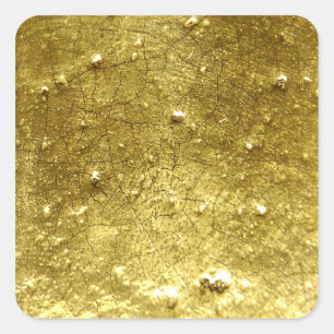 Pegatina Cuadrada Piedra del oro