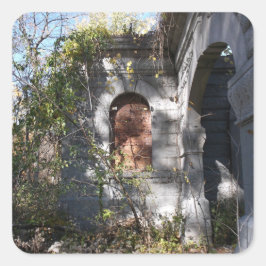 Pegatina Cuadrada Piedra y ladrillo