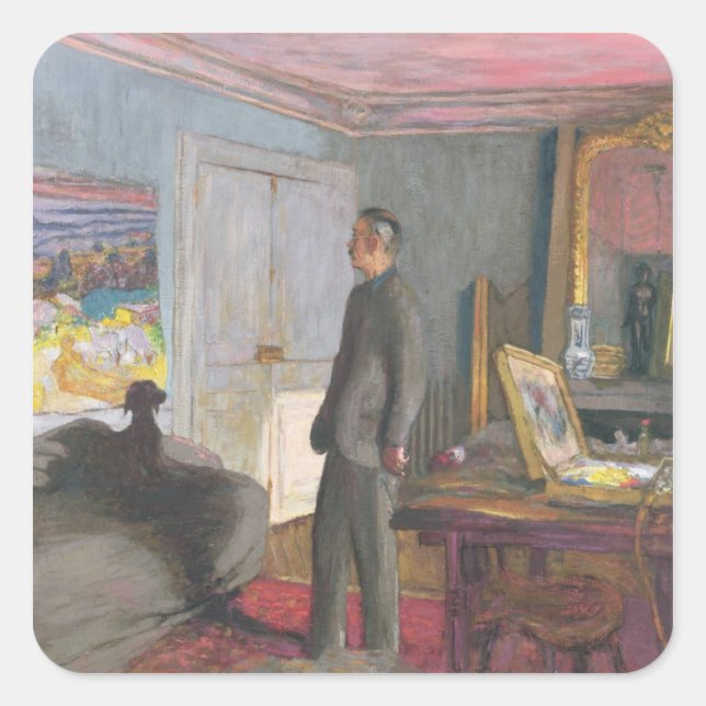 Pegatina Cuadrada Pierre Bonnard 1935 (Anverso)