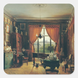 Pegatina Cuadrada Pierre-Joseph-Guillaume Zimmermann