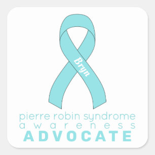 Pegatina Cuadrada Pierre Robin Syndrome Advocate White