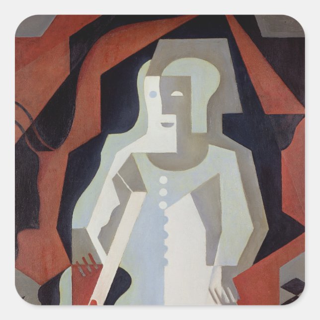 Pegatina Cuadrada Pierrot, 1919 (Anverso)