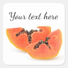 Pegatina Cuadrada Piezas de papa