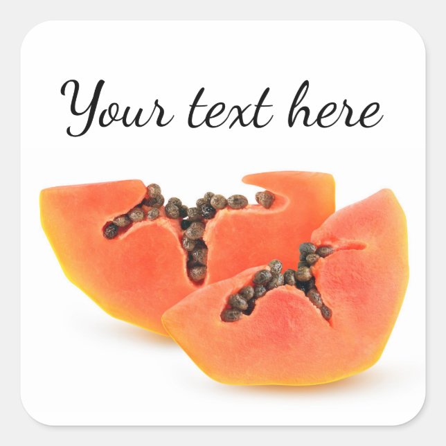 Pegatina Cuadrada Piezas de papa (Anverso)