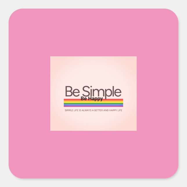 Pegatina Cuadrada Pin (Anverso)