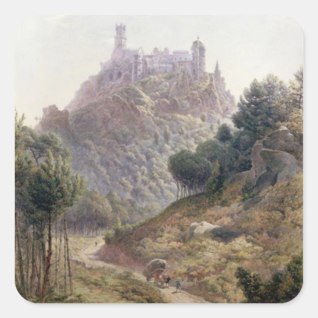 Pegatina Cuadrada 'Pina Cintra', residencia de verano del rey de Por (Anverso)