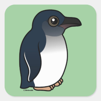 Pegatina Cuadrada Pingüino