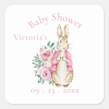 Pink Beatrix Potter Bunny Rabbit Baby Shower