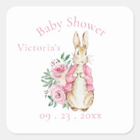 Pink Beatrix Potter Bunny Rabbit Baby Shower