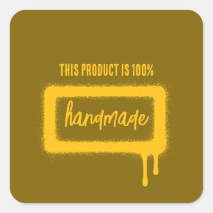 Pegatina Cuadrada Pintado de pulverización