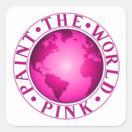 Pegatina Cuadrada PINTAR LA Celebración MUNDIAL DE LA Diversidad PIN