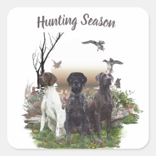 Pegatina Cuadrada Pintores de corto alcance alemanes (GSP), una faen