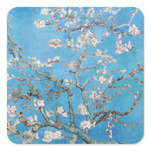Pintura de arte de Almond Blossoms Blue Vincent va