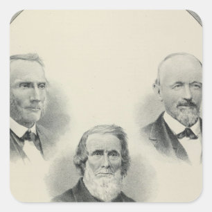 Pegatina Cuadrada Pioneros de Sacto Valley