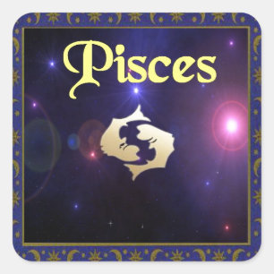 Pegatina Cuadrada Pisces