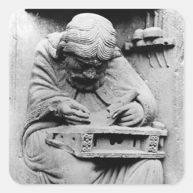 Pegatina Cuadrada Pitágoras (Anverso)